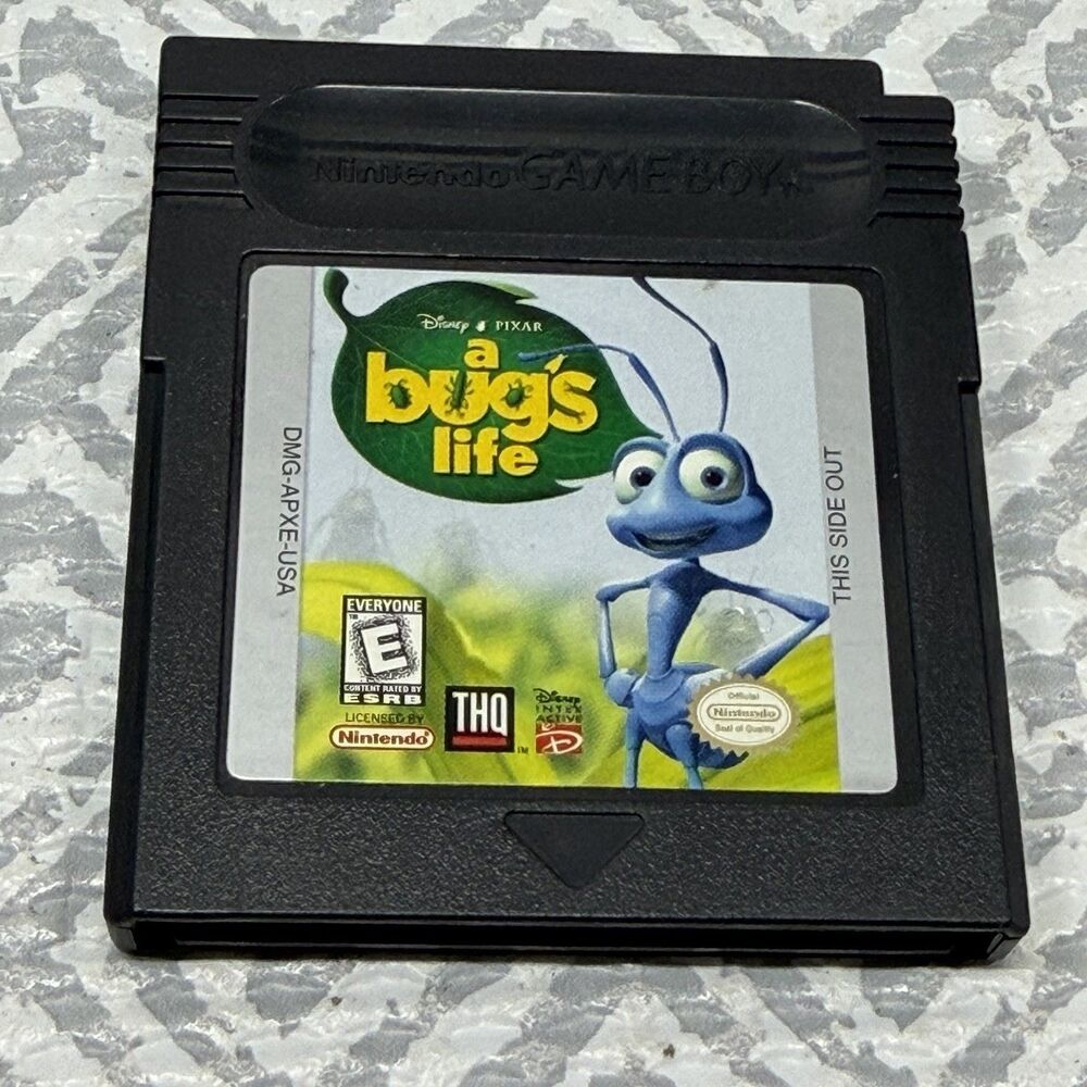 A Bug's Life Nintendo Game Boy Color GBC Game Boy Authentic Tested Black Cart